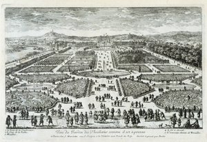 Vista del Giardino delle Tuileries come è ora - inc. di Perelle, fine XVII secolo