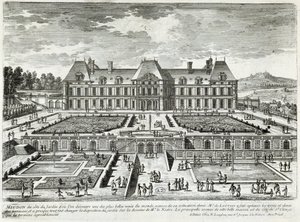 Veduta del castello di Meudon - di Perelle, fine XVII secolo