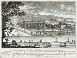 Veduta della grotta di Vaux Le Visomte (Vaux-Le-Vicomte) da Gabriel Perelle