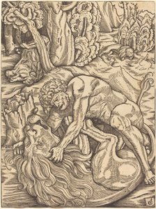 Ercole e il leone di Nemea da Gabriel Salmon