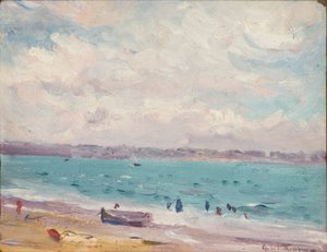 La spiaggia di St Malo, 1881-1935 da Gabriel Thompson