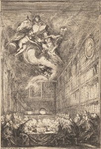 Una Conferenza di Avvocati, 1776 da Gabriel de Saint Aubin