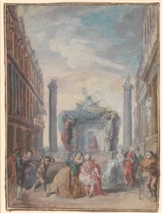 Les fêtes vénitiennes, dopo 1759 da Gabriel de Saint Aubin