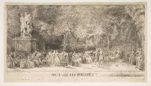Scena nelle Tuileries: Le sedie, 1760