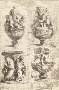 I Quattro Vasi, 1754 da Gabriel de Saint Aubin
