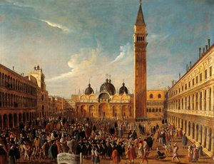 Italia, Veneto, Venezia, Ultimo giorno di carnevale in Piazza San Marco, primo piano