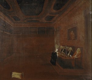 La Corte Suprema dei Quaranta o Consiglio dei Quaranta, dettaglio da Gabriele Bella