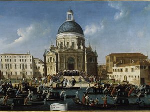 Matrimonio di una nobile dama a Santa Maria della Salute da Gabriele Bella