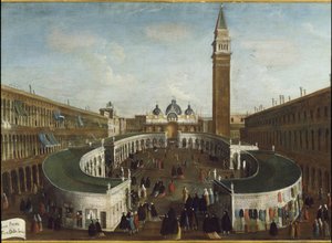 Veduta della Festa della Sensa in Piazza San Marco da Gabriele Bella