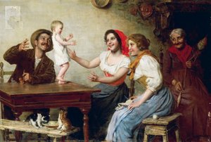 Primi Passi, di Gaetano Bellei (1857-1922) da Gaetano Bellei