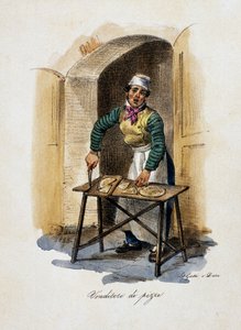Venditore di pizza da Gaetano Dura
