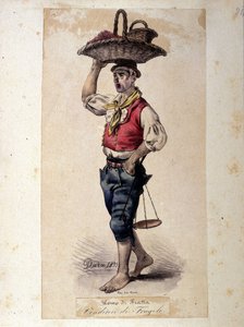 Venditore di fragole, costumi napoletani di G. Dura