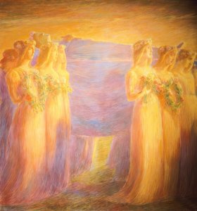 Funerale di una vergine da Gaetano Previati