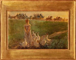 Guardiano delle oche da Gaetano Previati