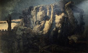 Ostaggi di Crema, di Gaetano Previati (1852-1920) da Gaetano Previati