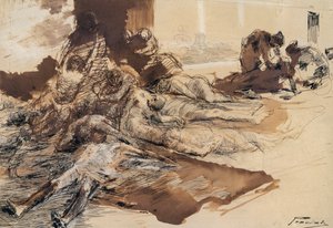 Studio della peste da Gaetano Previati