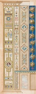Pilastro Loggia III (Decorazione con vari animali selvatici) da Gaetano Savorelli