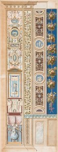 Pilastro Loggia IV (Decorazione, in cui siede il Genio della Gloria) da Gaetano Savorelli