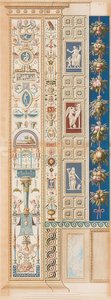 Pilastro Loggia I (decorazione su una maschera) da Gaetano Savorelli