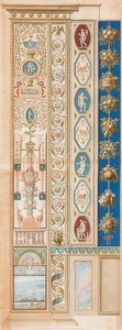 Pilastro Loggia VI (Decorazione con Diana di Efeso) da Gaetano Savorelli