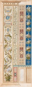 Pilastro Loggia V (Decorazione con belle volute) da Gaetano Savorelli
