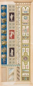 Pilastro Loggia XIII (Decorazione con paesaggi e scene di caccia) da Gaetano Savorelli