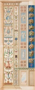 Pilastro Loggia XII (Decorazione che cresce da un vaso) da Gaetano Savorelli