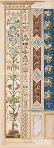 Pilastro Loggia XI (decorazione con porcospino) da Gaetano Savorelli