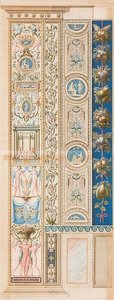 Pilastro Loggia X (Verzierung von einer Gruppe getragen) da Gaetano Savorelli