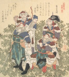 Cinque grandi soldati di Shoku, XIX secolo
