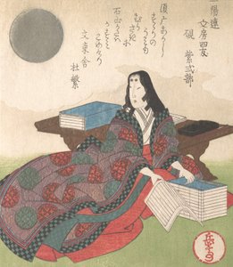 Quattro amici della calligrafia: Lady Murasaki, XIX secolo