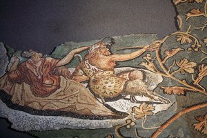 Mosaico raffigurante la punizione di Licurgo