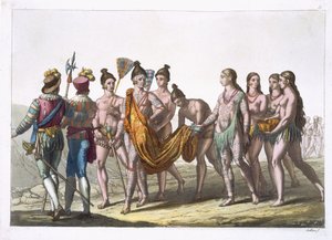 Vedove native americane chiedono al loro capo il permesso di risposarsi, tavola 57 da 