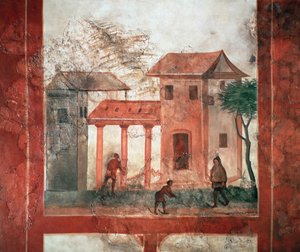 Villa rustica (affresco, c. 200) da Gallo Roman