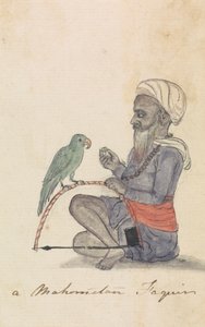 Un Maomettano con il Suo Pappagallo da Gangaram Chintaman Tambat