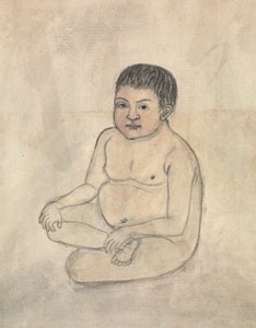 Bambino nudo da Gangaram Chintaman Tambat