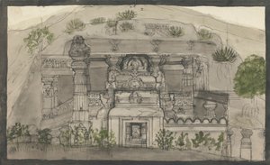 Vista esterna di Indus Sabha da Gangaram Chintaman Tambat