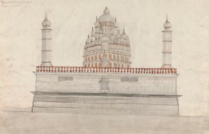 Vista ovest o posteriore di Bullishwur da Gangaram Chintaman Tambat