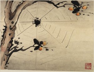 Pittura con le dita, da un album di dieci, 1684 da Gao Qipei