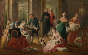 Tè del Pomeriggio Het vieruurtje, 1778 da Garemijn