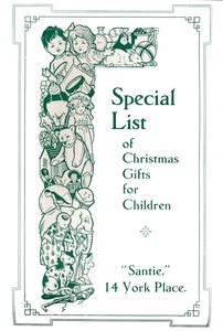Lista speciale di regali di Natale per bambini, 1917