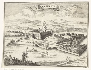Veduta di Rechnitz da Gaspar Bouttats