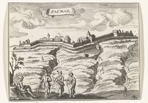 Veduta di Satu Mare da Gaspar Bouttats