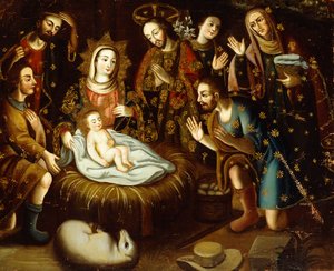 Adorazione dei pastori da Gaspar Miguel de Berrio