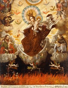 Vergine dei Carmelitani da Gaspar Miguel de Berrio