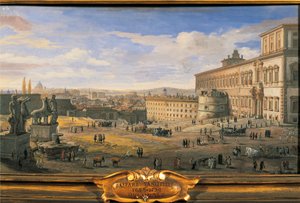 Palazzo del Quirinale, Roma da Gaspar van Wittel