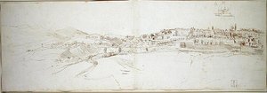 Veduta di Urbino dal colle di San Donato da Gaspar van Wittel