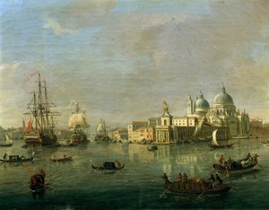 Veduta di Venezia con Giudecca e Dogana (dettaglio) da Gaspar van Wittel