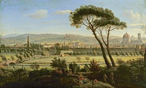 Veduta di Firenze dalla strada di Bologna da Gaspar van Wittel