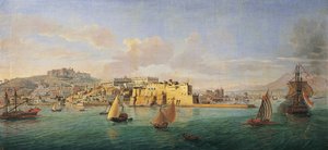 Veduta di Napoli dal mare da Gaspar van Wittel